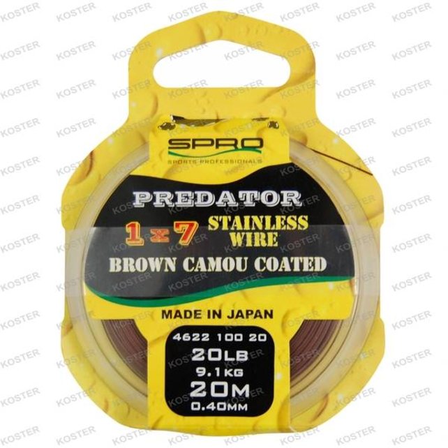 Predator 1x7 Brown Coated Wire Predator 1x7 Brown Coated Wire