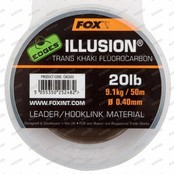 EDGES Illusion Trans Khaki Leader Diameter: 0.50 mm., Trekkracht: 30 lb., Lengte: 50 Meter