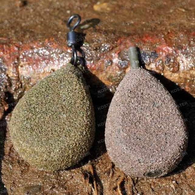 Textured Flat Pear Swivel Lead