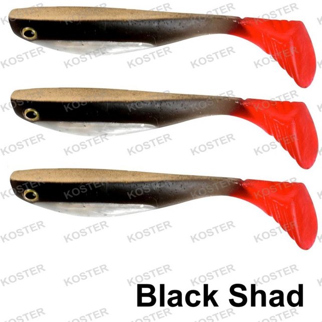 Wacky Shad 6.5 cm Black Shad