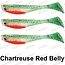 Spro Wacky Shad 6.5 cm Chartreuse Red Belly Shad