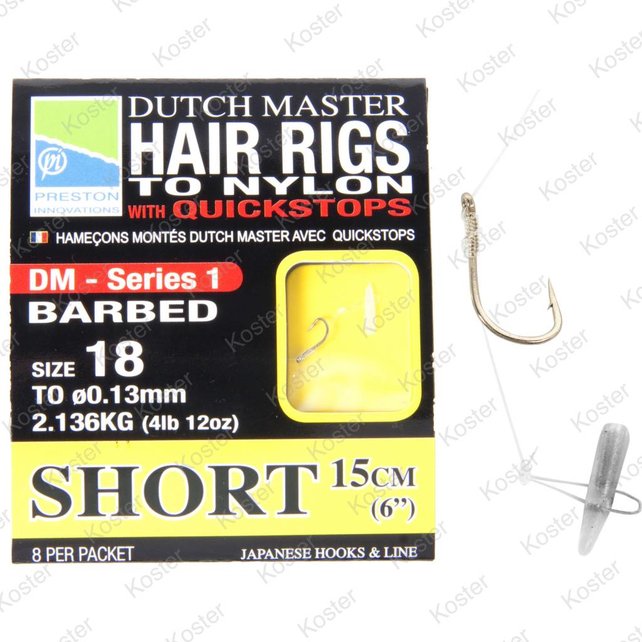 Dutch Master Hair Rigs Serie 1 "Short"