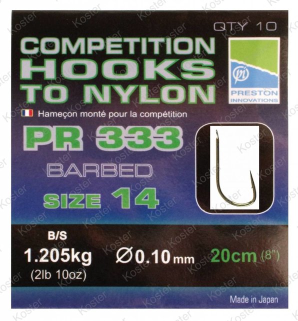 Competition Hooks To Nylon PR 333