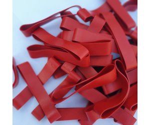 A.18 Red elastic band Length 140 mm, Width 8 mm