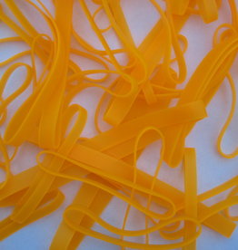 S.08 Fluoreszierendes Gummiband Orange L. 90 mm, Breite 2 mm