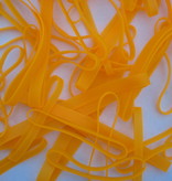 S.09 Fluoreszierendes Gummiband Orange L. 90 mm, Breite 4 mm