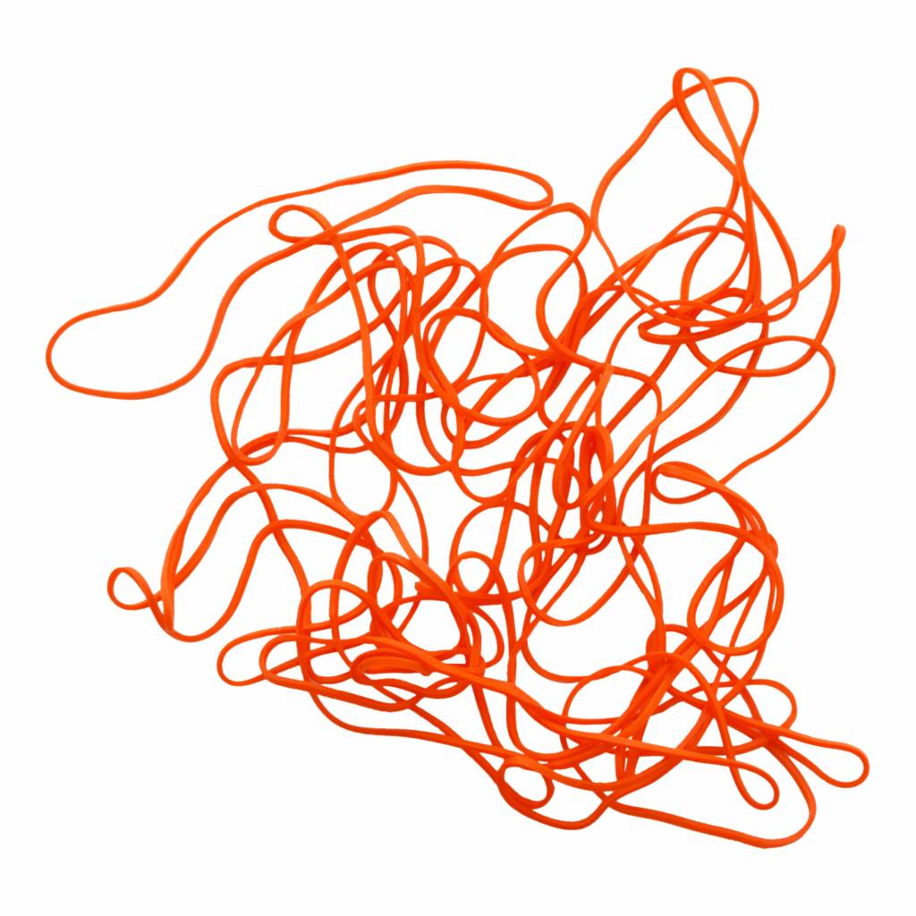 Orange C.22 Orange elastic Length 180 mm, Width 2 mm