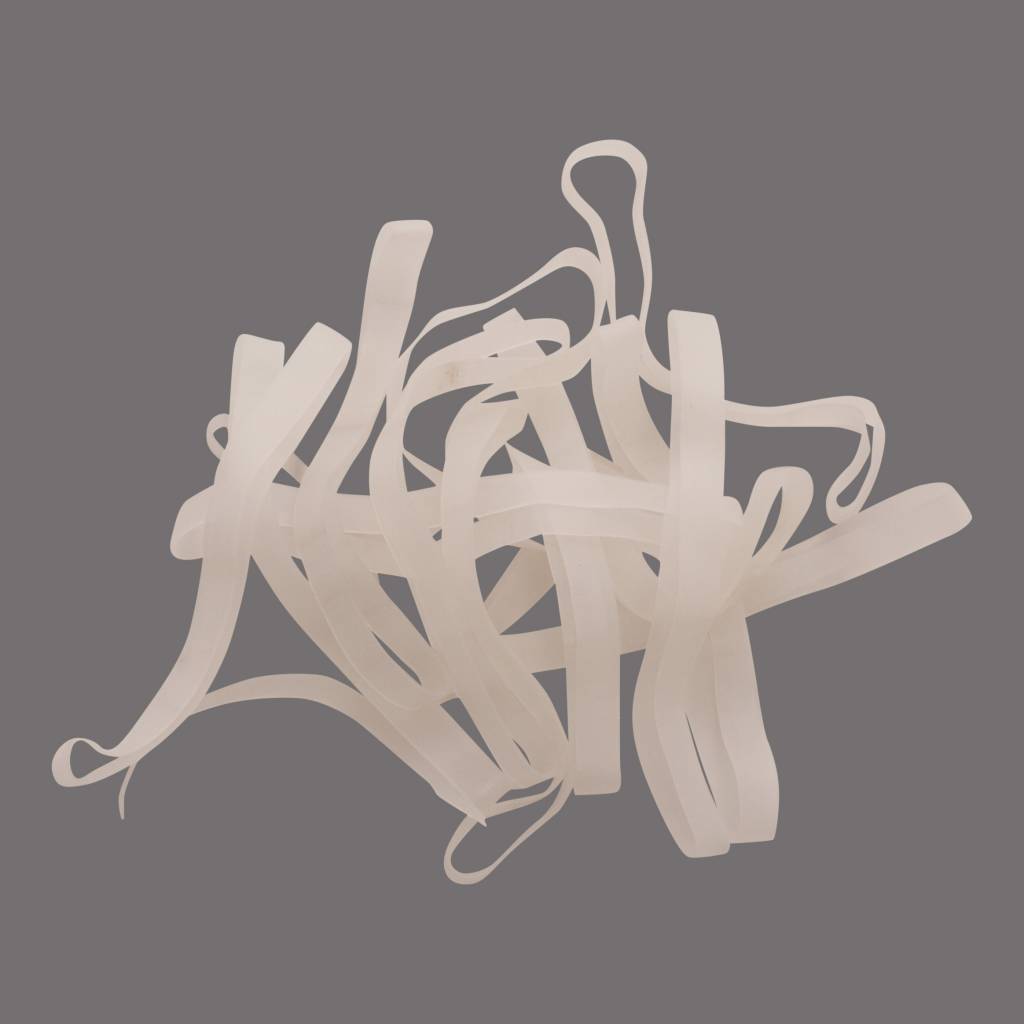 Transparant F.27 transparent elastic Length 180 mm, Width 15 mm