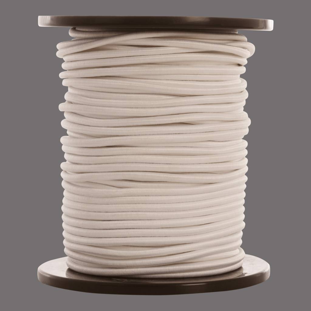 08 Trampoline cord - 6 mm - 95 to 100 meters - white