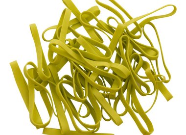 Lime green elastic bands