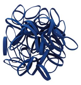 Dark blue D.15 Dunkelblaues Gummiband Länge 140 mm, Breite 2 mm