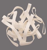 White E.01 White elastic band Length 50 mm, Width 2 mm