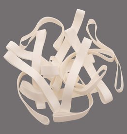 White E.03 White elastic band Length 50 mm, Width 6 mm