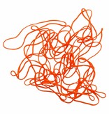Orange C.09 Orange elastic band Length 90 mm, Width 4 mm