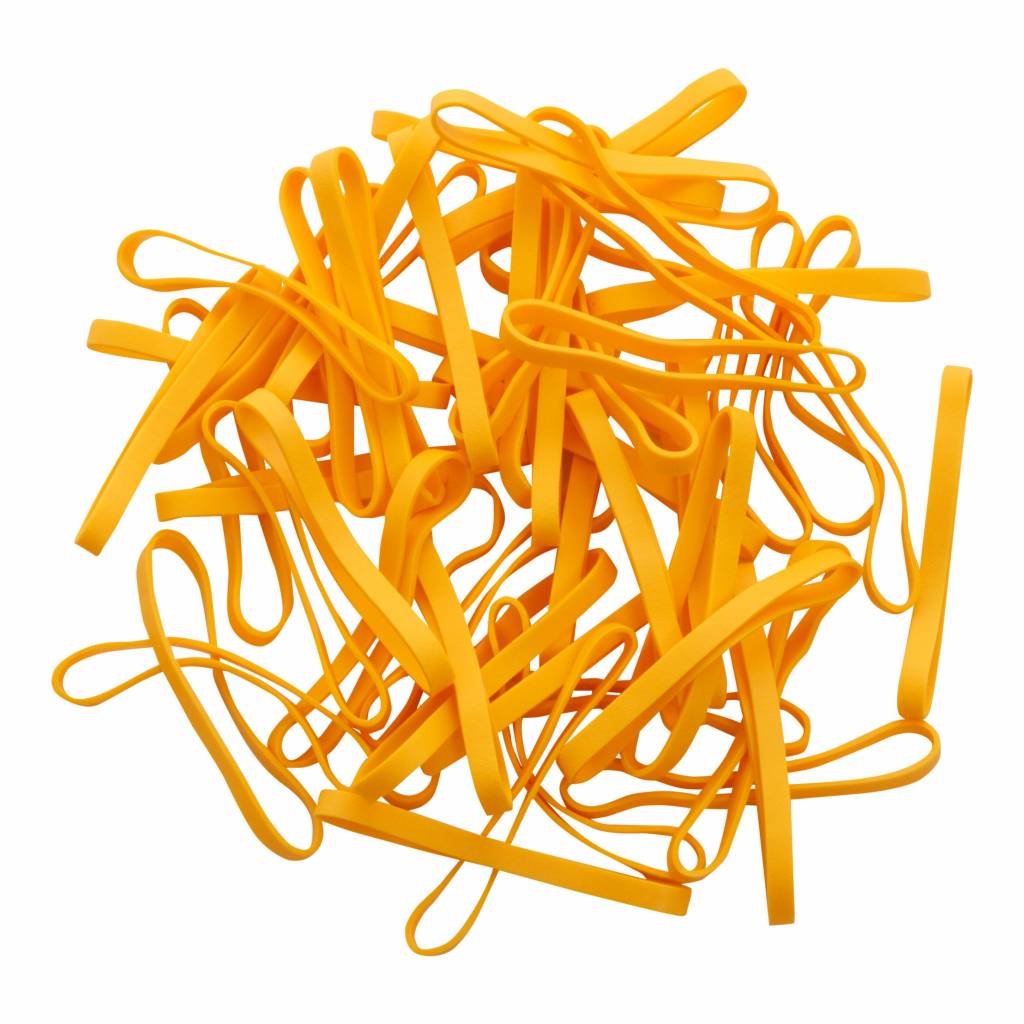 Yellow L.15 Yellow elastic band Length 140 mm, Width 2 mm