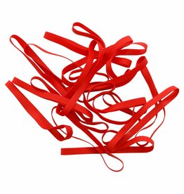 Red A.01 Red elastic bands Length 50 mm, Width 2 mm