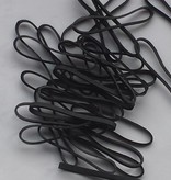 02 Black elastic band Length 50 mm, Width 4 mm