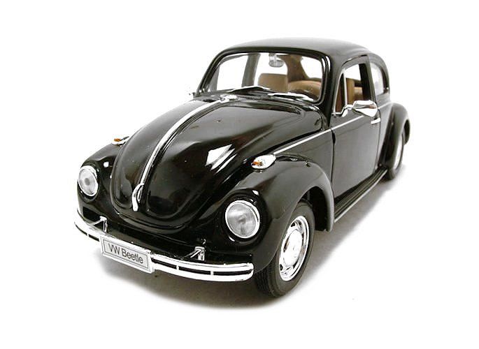 Koopje Gemeenten Huisje Modelauto Volkswagen Kever 1:24 zwart | Welly