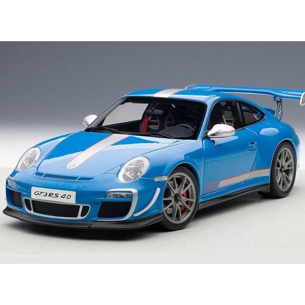 Modellauto Porsche 911 997 Gt3 Rs 4 0 Hellblau 1 18 Autoart