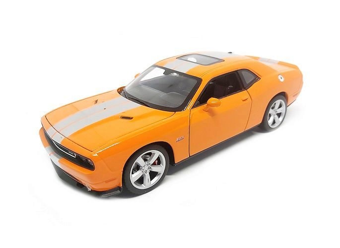 eetbaar Wardianzaak veelbelovend Model car Dodge Challenger SRT 1:24 orange 2012 | Welly