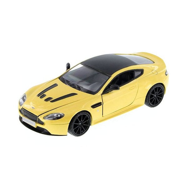 Modelauto Aston Martin V12 Vantage S 1:24 geel metallic | Motormax