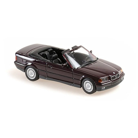 BMW 3-Serie Cabriolet (E36) 1993 paars metallic - Modelauto 1:43