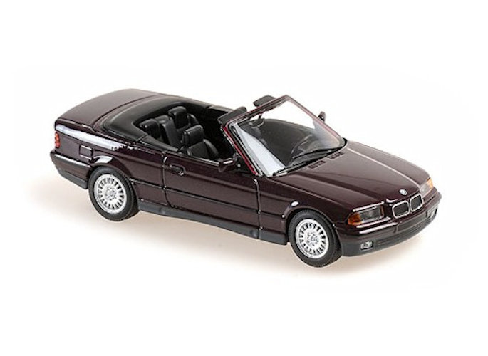 Permanent Oude tijden Gladys Model car BMW 3-Series Cabriolet (E36) 1:43 purple metallic 1993