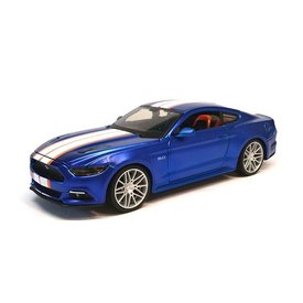 Maisto Ford Mustang GT 2015 blauw - Modelauto 1:24