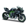 Model motorcycle Kawasaki Ninja H2 R 1:12  black/green (Assembly line) | Maisto