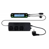 Digitale thermo|hygrostaat met 3 schakelcircuits 16 x 4 cm