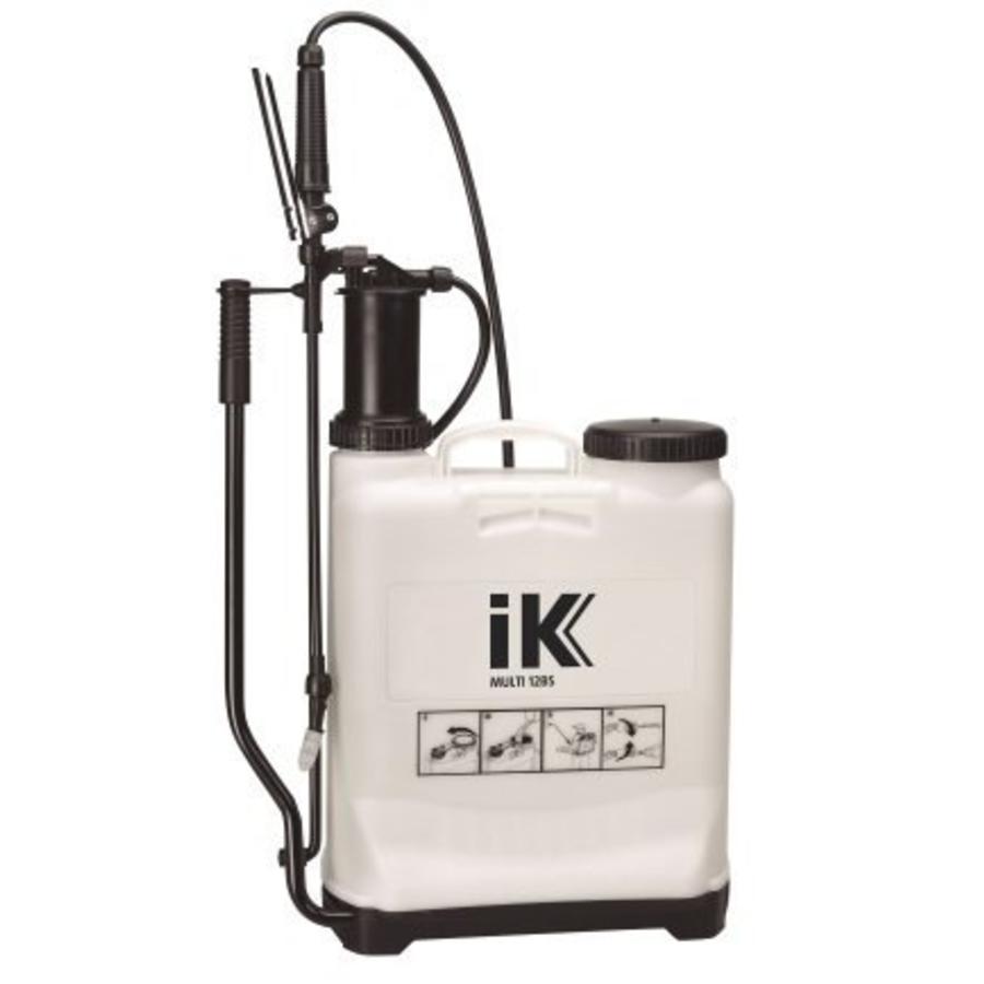 Professionele zuurbestendige rugdrukspuit 12 liter met FPM afdichtingen en 36 cm glasvezellans