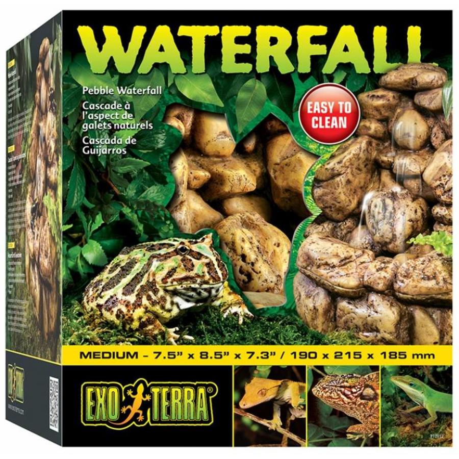 Pebble Waterval – Natuurlijke kiezel-look, inclusief pomp, 3 maten