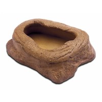 Voerschaal voor meelwormen met speciaal ontworpen rand en natuurlijke uitstraling – tweedelig ontwerp