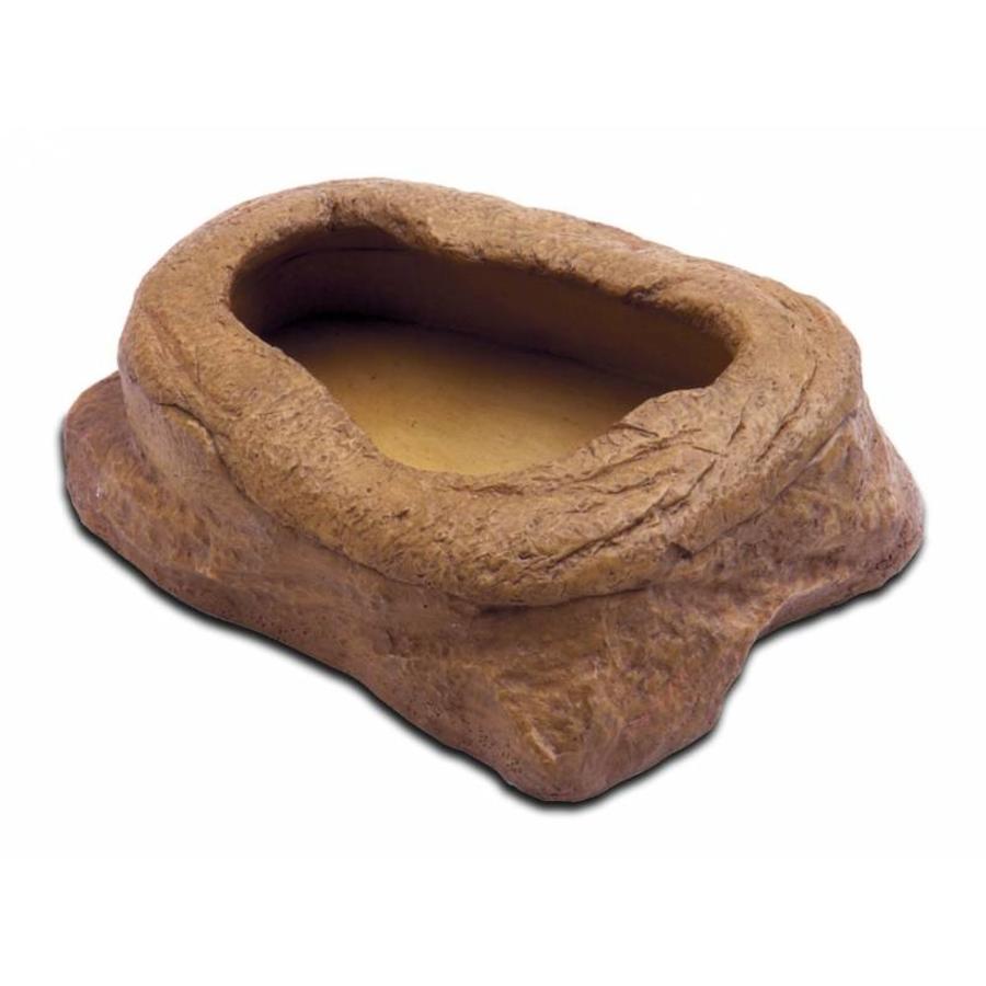 Voerschaal voor meelwormen met speciaal ontworpen rand en natuurlijke uitstraling – tweedelig ontwerp