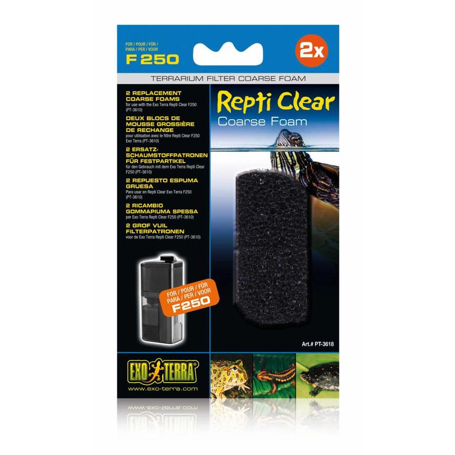 Repti Clear grof vuil filterpatronen F250|F350 | schuimfilter 2 stuks