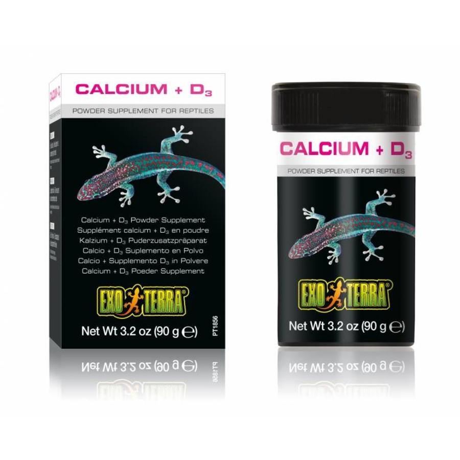 Calcium + D3 poeder supplement 90 g – aanvullend voeder voor reptielen