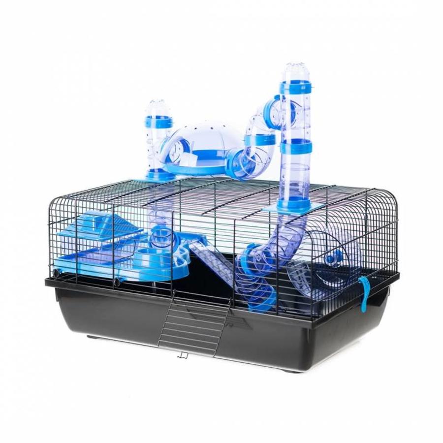 Hamsterkooi Jerry 1 met panorama zwart voor hamsters