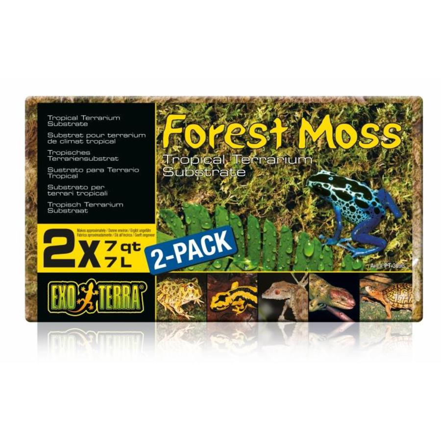 Forest Moss Terrariumsubstraat 2-pack | 2x7L natuurlijk mos voor tropische terraria