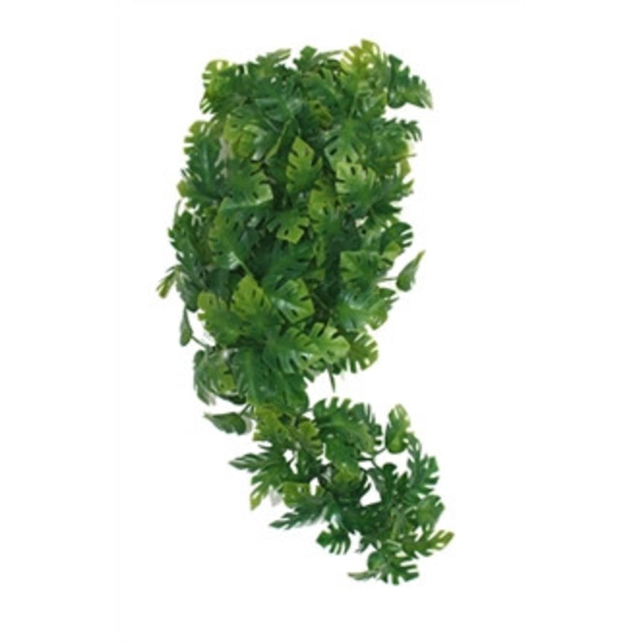Split Philodendron kunstplant 30 cm | realistische terrariumplant voor schuilplek