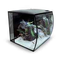 Flex | 57L | 41 x 39 x 39CM Zwart  Aquarium