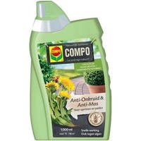 Anti-onkruid en anti-mos concentraat 1 liter voor paden en terrassen tot 110 m²