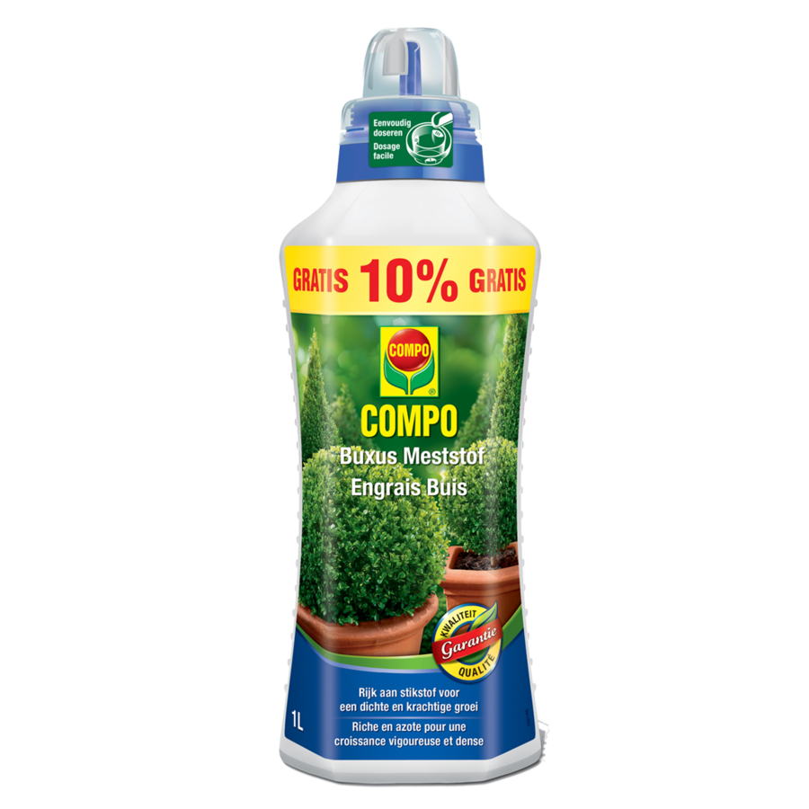 Vloeibare meststof voor buxus en Ilex 1 liter met doseerdop