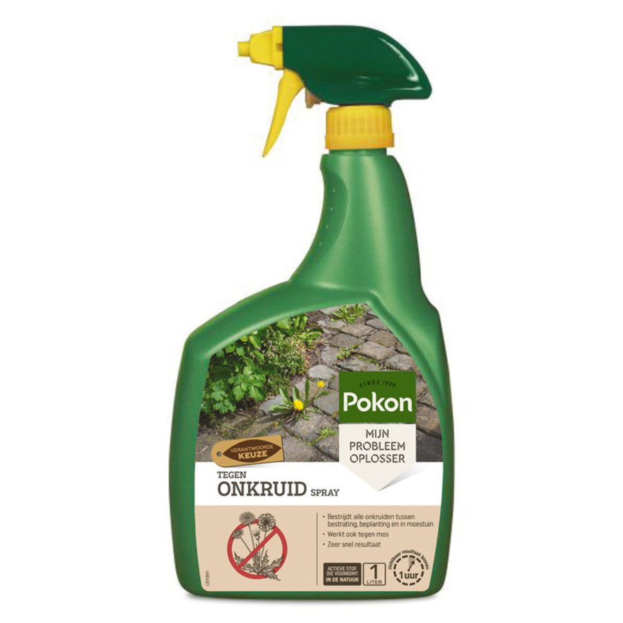 Gebruiksklare onkruidbestrijder spray 1 en 3 liter tegen onkruid en mos