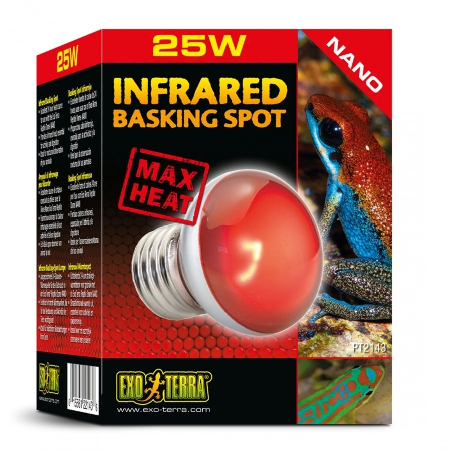 Infrared Basking Spot NANO 25W | Infrarood warmtelamp voor terrarium | 24-uurs warmtebron