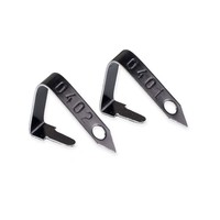 Vleugelmerken voor kuikens 100 stuks - aluminium genummerde identificatiemerken