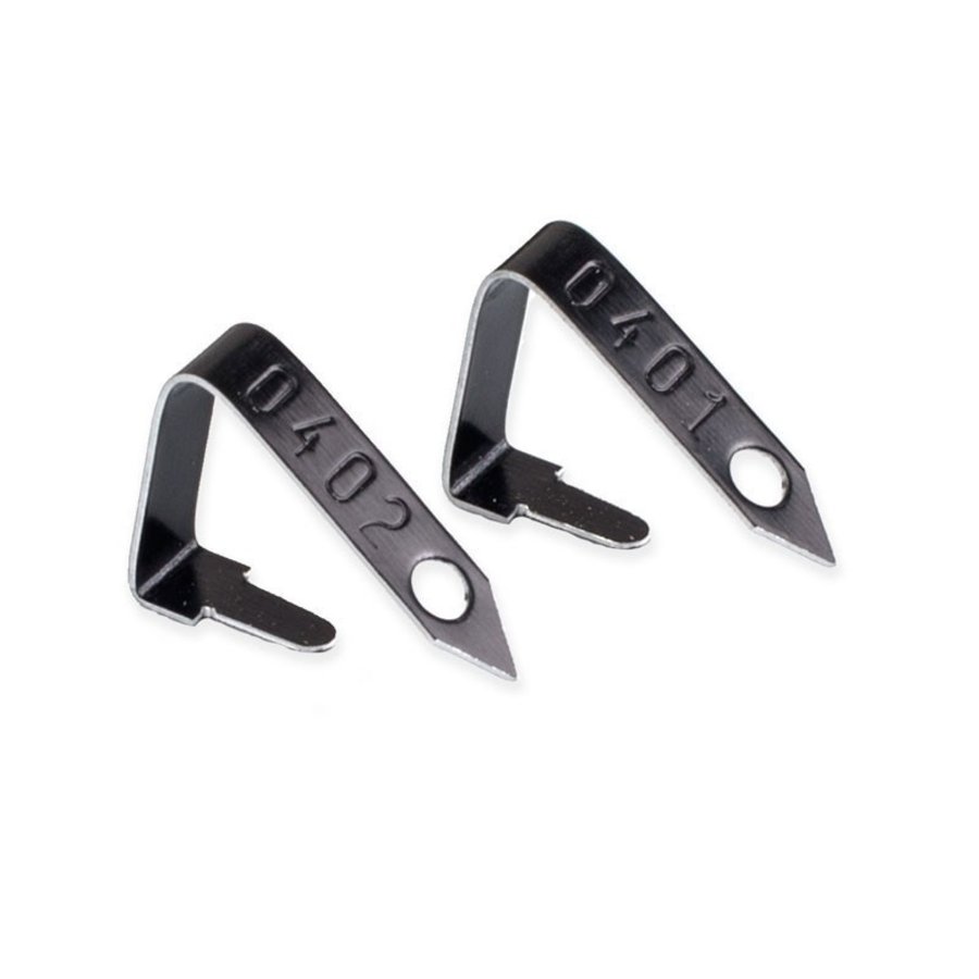 Vleugelmerken voor kuikens 100 stuks - aluminium genummerde identificatiemerken