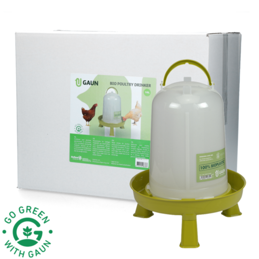 Pluimvee drinktoren Bio green lemon met pootjes