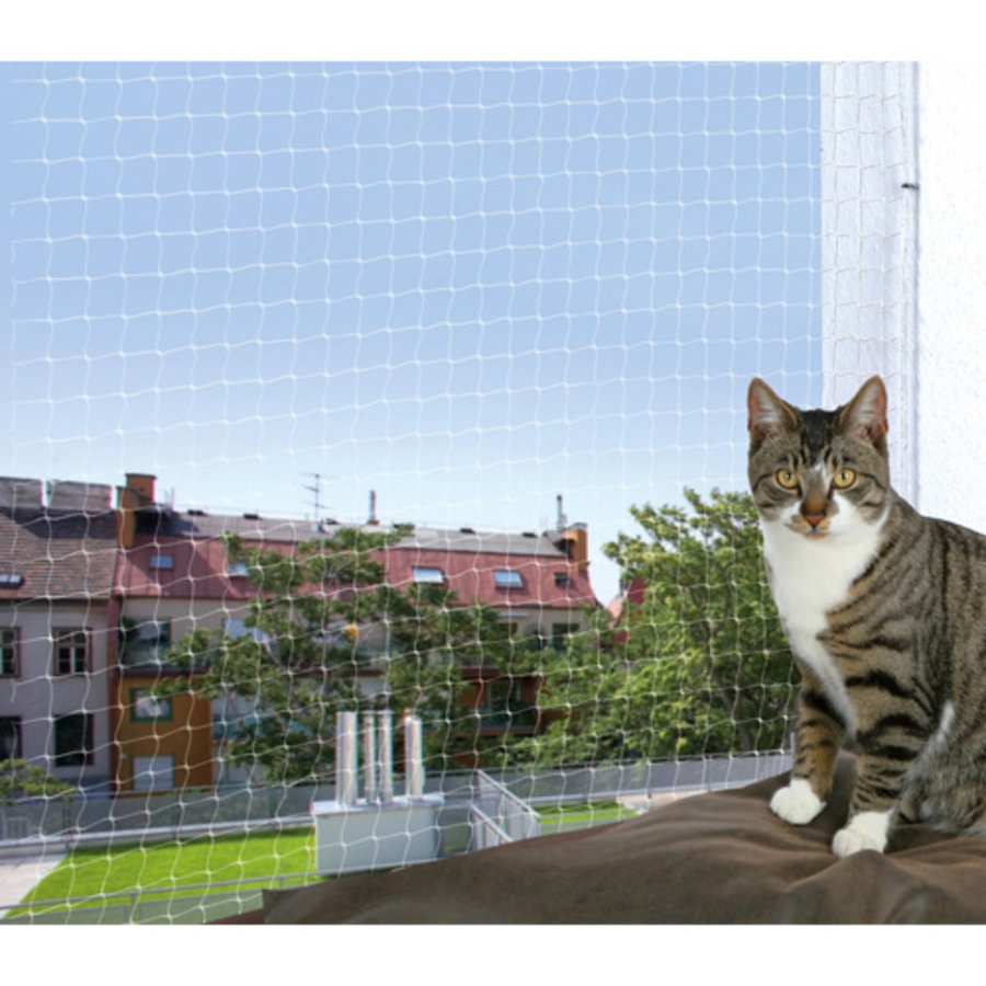 Katten beschermingsnetten transparant