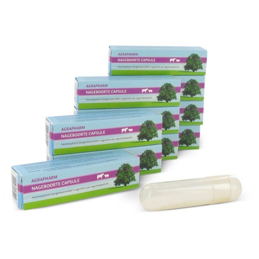Nageboorte Capsule 1 stuk voor koeien, schapen en geiten