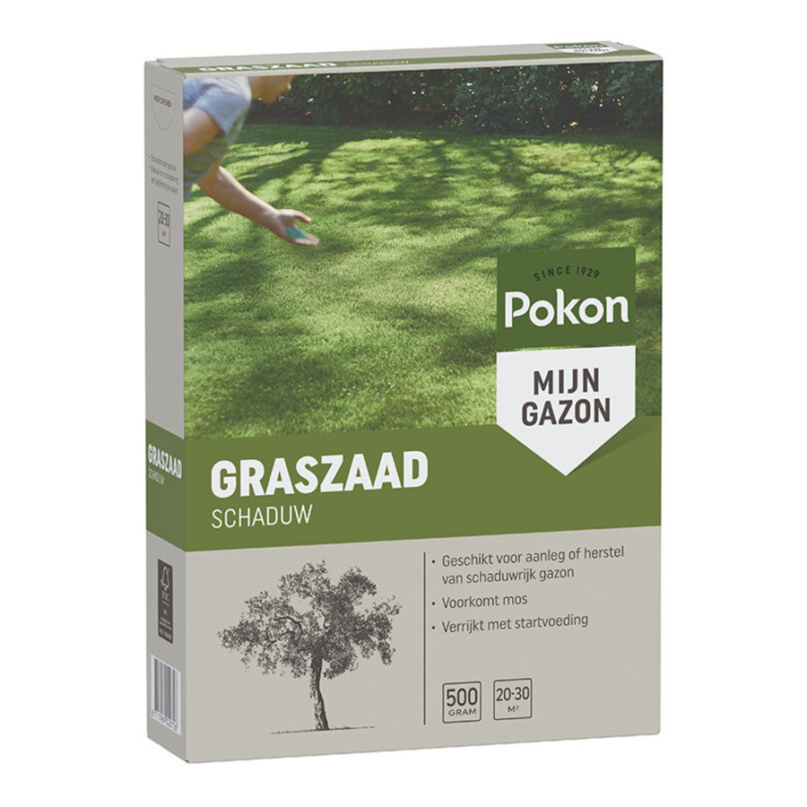 Graszaad schaduw met startvoeding